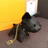 Dog Keychains Key Buckle Purse Pendant Bags Dogs Design Fashion Doll Chains Key Buckle 6 Color High Quality3223