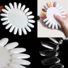 False Nails 5pcs Nail Tips Color Card Practice Display Stand Oval Swatches Holder Gel Polish Art Tools