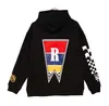 Heren Hoodies Casual losse hoodie -stijl Trend Fashion Nieuwe Vintage Rutherde Black Men Dames