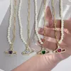 Chains 5Pcs Design Zircon Heart Pendant Necklace Gold Plated Brass Paperclip Link Chain Shell Pearl Necklaces