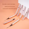 2 In 1 Self Adhesive Eyelashes Liquid Eyeliner Pencil Long Lasting No Glue Non Magnetic Quick Drying Eyelashes Sticking Eye Liner Pen