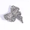 Brooches TULX Rhinestone Bow For Women Large Bowknot Party Office Brooch Pins Vintage Fashion Jewelry Winter Accessories