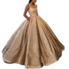 Sukienki imprezowe Elegancka cekinowa cekinowa sukienka wieczorowa długa 2023 Kobiet syrena formalna suknia Bodycon Maxi Prom