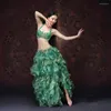 Stage Wear !! High Grade Women Dancewear Bellydance Clothes Professional Outfit 2pcs Bra And Skirt Oriental Belly Dance Costume Set