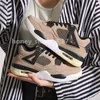2023 New Arrival Wholesale Jumpman 4 4S Men Men Lomens Basketball Shoes白いセメントCactus Jack Neon Court PurpleBred Mens Trainers Sports Sneakers 36-46 H317