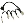 Câble de prise d'alimentation SATA IDE Molex à 5 ports, 4 broches, 15 broches, blanc, 18awg, pour disque dur HDD SSD, Cage de serveur PC, caddie