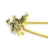 Pendentif Colliers Cool Eagle Déclaration Collier Pendentif Alliage Hommes Bijoux Hawk Animal Charme Chaîne Vintage Punk Drop