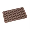 Bakning Mögel Silikon 55 Cavity Mini Coffee Beans Chocolate Sugarcraft Candy Mold Mold Fondant Cake Decorating Pastry Tools