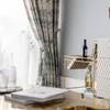 Занавес современный простые полиэфирные хлопковые текстурированные печатные шторы для гостиной столовой спальня