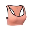 Yoga Outfit Women's Sports Bra High Strength Proof Gathering Running Fitness Summer Sweat Absorbing Quick Dry Vest Mujer