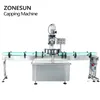 ZONESUN Custom Automatic Vodka Wine Bottle Ropp Pilfter Proof Metal Cap Locking Crimping Machine