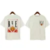 Designer Luxe Rude Classic High Sleeve High Street Fashion Brand Playing Card Gedrukt Loose T-Shirt Trendy Men and Women