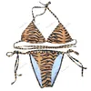 Luksusowy projektant bikini stroje kąpielowe letnie damskie stroje kąpielowe zestaw plażowy dwuczęściowy zestaw bikini
