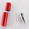 Party Favor 5 ml Parfym Atomizer Flaska Bärbar Mini Aluminium Refillable Spray Parfymflaskor Sminkbehållare för resenärer GG0318