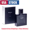 Mężczyźni perfumy 100 ml zapach Eau de parfums długotrwały zapach Edp y Women Kolonia Spray USA 3-7 dni roboczych szybka dostawa