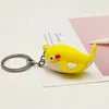 I Bulk Cartoon Whale Keychains Pendant Soft PVC Rubber Dock Bag Car Keychains smycken Student gåva