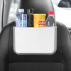 Bilarrangör Back Seat Storage Box Hanging Bag Auto Waterproof Trash Can Tissue Car-styling