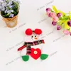 Decorações de Natal 4pcs/set não - tecido Santa Snowman Elf Fnife and Fork Conjuntos de itens decorativos criativos para casa