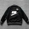 Hip Hop Man Baseball Jackets Мужские женские толстовка роскошная дизайнерская куртка 3D вышивка шерстяная мода