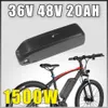 Batterie de vélo 48V 17AH E Hailong EBike avec 30A BMS pour moteur de vélo 750W BBS02 1000W BBSHD Bafang