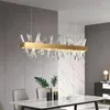Lustres YooGee Lustre En Cristal Moderne De Luxe Salle À Manger Plafonnier Intérieur LED Pendentif Luminaires Pour La Maison Salon Décor