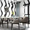 Wallpapers Black And White Stripes Wallpaper Luxury Modern 3D Embossed Striped Wall Paper Living Bedroom TV Background Decor