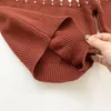 풀 오버 가을 가을 아기 아이 소년 소녀 긴 소매 인쇄 니트 스웨터 겨울 스웨터 스푼