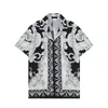 Men's Tracksuits Mens Fashion Geometric print bowling shirt Hawaii Floral Casual Shirts Men Slim Fit Short Sleeve Mens Designer Shorts Fashion Clothing