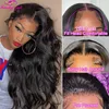 Perruques synthétiques Body Wave Lace Front Wig 100% Human Hair S for Women Brésilien Transparent Close S 250% densité Remy pas cher 230227