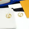 2023 Fashion Jewelry Designer Hie Pendant Big Circle For Women Earring Designers Letter V Hoop Earrings Gift