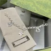 2023 Designer New Fashion jewelry Kmx. Gujia 925 silver love Star female fashion couple letter double Bracelet trend