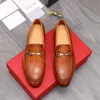 2023 Herr Klänning Skor Äkta läder Märke Designer Flats Skor Mode Brogue Skor Hög kvalitet män Business Formella Loafers Zapatos Hombr Storlek 38-44