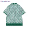 Wangcai01 Tracksuits Men's Men 2 -piece Outfit Digitale printen Samenvatting Shirt Set Beach Casual Shorts Short Seve Shirt Men's Summer Hawaiian Beach Shirts 0318H23