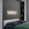 Wandleuchte Schlafzimmer Bett Kopf mit USB Nordic kreative minimalistische LED-Lichtleiste El Gästezimmer Wohnzimmer Gang dekorativ