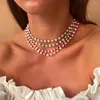 Girocollo ZMZY Moda Donna Gioielli Vera perla d'acqua dolce naturale Miyuki Seed Beads Collana Boho Femme Dichiarazione regalo