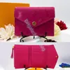 Portamonete M41938 Fiore marrone rosalie victorine portachiavi da donna di lusso in pelle Designer louiseity portafogli portamonete moda goffrata custodia viutonity CardHolder