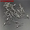 Haczyki rybackie 50pcs/partia 1# -14# akcesoria do karpia złącze Łożysko łożyska przewozowe obrotowe stal ze stali nierdzewnej snaphhook swivels Spilie P230317