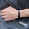 Länk armband kedja titanum 99.999% germanium pärlor balans body band 6mm armband älskare vänner famliy hälso gåva för män pojke vänskapslänk