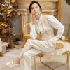 レディースツーピースパンツAksaya Women Four Set Neutral Handume Suit