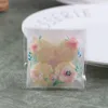 Confezione regalo Modello di fiori di pesco Pane Forniture per la cottura Biscotti Imballaggio Sacchetto di imballaggio Caramelle Confezione di biscotti Plastica per uso alimentare