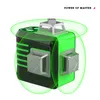 Laser Level 16 Lines 4D cross line 1 battery Green laser level self-leveling level laser horizon vertical measure