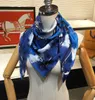 Hög varumärkesdesigner 100% Silk Small Scarf Fashion Women Scarves 90cmx90cm Womans Headband utan låda Savf