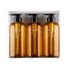 Distributeur de savon liquide 3pcs / set 500ML Distributeurs de savon liquide Ensemble de bouteilles de gel douche Shampooing Body Wash Bouteilles de voyage Set 230317