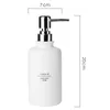 Liquid Soap Dispenser Creatieve keramische Hand Sanitizer fles Noordse minimalistische stijl Perstype Soap Dispenser Huishoudelijke badkamer Liquide subbotteling 230317