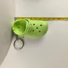 3D mini ayakkabı anahtarlık ayakkabıları SROCS Anahtar Zinciri tıkanma Sandal Partisi Anahtar Zincirler Sevimli Eva Plastik Köpük Delik Sandalet Terlik 11 Renk