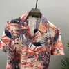 Männer Designer Shirts Sommer Kurzarm Casual Shirts Mode Lose Polos Strand Stil Atmungsaktive T-shirts T-shirts Kleidung #0121