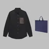 Casual Męska koszulka odzieżowa 2023Louiseity Modna Moda Praca Business Pracy Koszula z długimi rękawem Viutonity Para Spring Slim Slim Shirt Style M-XXL 01-01