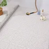 Tapetes de banho 30 cm à prova d'água banheiro chuveiro antiderrapante costura simples xadrez diy cuttable rolo chão oco emenda almofadas 6 pcs