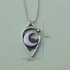 Chains 12pcs Personality Alloy Geometric Moon Pendant Necklace Crescent Wiccan Jewelry