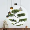 Hängslampor antik keramisk skål kopplampor matsal hängande lampa inomhus belysning fixturer kinesisk stil japan hem dekorven